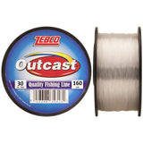 Zebco Outcast Monofilament Fishing Line, 160-Yards, 30-Pound, Low Memory and Stretch, High Tensile Strength, Clear