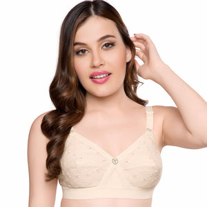Trylo Women'S Non-Wired Bra (Krutika Chiken_Skin_40I),Skin,40,B07Z5FK63M