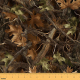 Wild Leaves Fabric by The Yard 3D Abstract Outdoor Branches Fabric for Adults Sewing Lovers Botanical Plants Rustic Jungle Style