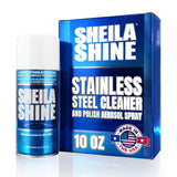 Sheila Shine 10oz Stainless Steel Cleaner and Polish - Cleans, Polishes & Protects Kitchen Appliances, Refrigerators, Sinks, Ove