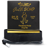FIVONA Black Yoni Soap Herbal Bar Ideal for Feminine Wash and Whole Body Gentle Cleanse Infused with Natural Ingredients Gold Fl