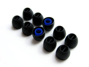 10pcs- (Sn-Sm) Replacement Set Earbuds Eartips Compatible with AKG by Harman: K324P, K321, K330, K340, K374, K375, K390, K391 NC
