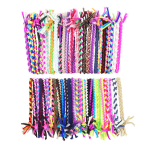 Braided Elastic Hair Ties Hair Ropes Rubber Bands Ponytail Holder Thick Thin Hair Scrunchies Accessories for Women Girls (Random