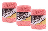 Bulk Buy: Lily Sugar n Cream Solids 100% Cotton Yarn (3Pack) (Tea Rose #0042)