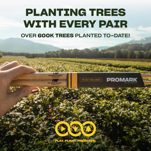 Promark Drum Sticks - 5B Drumsticks - Rebound - Made From Hickory Wood - Drum Accessories - Acorn Tip Drum Sticks -3 Pairs Of Re