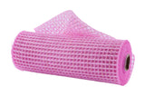 Deco Mesh 10 Pink Metallic with Gold and Silver Threads 10 Yards (30' Feet) for Wreaths, Bows, Crafts, and Decorations - Valenti