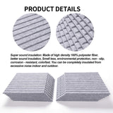 16 Pcs Pro Grade Soundproof Wall Panels,Acoustic Panels,Premium Sound Panels,Better Than Foam,Wedge Design,With Adhesive On Back