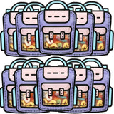30 PCS Purple Party Favor Bags for Kids, Children Goodie Bags with Stand-up Bottom, Grip Seal Ziploc Bulk Gift Bag, Students Tre