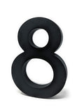 8 Inch House Numbers LED, Modern Address Signs for Homes | Soft, Exterior Glow | Black OR Stainless-Steel Weather Resistant, Dur