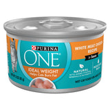 Purina ONE Natural Weight Control Wet Cat Food, Ideal Weight White Meat Chicken Recipe in Sauce - (Pack of 24) 3 oz. Pull-Top Ca