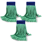 Heavy Duty Commercial Mop Head Replacement : 3 Packs 14oz Microfiber Tube Lint Free Industrial Heavy Duty Mop Head for Floor Cle