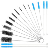 16 Pcs Extra Long Straw Cleaning Brush Nylon Cleaning Bottle Brush Cleaning Brushes Tube Washing Cleaner Kit Tool Reusable Bottl
