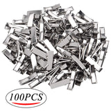 Alligator Hair Clips, 100pcs 2cm Single Prong Duckbill Hair Clips with Teeth Flat Top Crocodile Hair Pins Barrette for Hairbow A