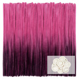 TOAOB 100pcs Pipe Cleaners Gradient Dark Purple Chenille Stems for Crafts 12 Inch Fuzzy Sticks Craft Supplies for DIY Art Craft 