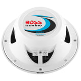 Boss Audio Systems Mr52W 5.25 Inch Marine Boat Stereo Speakers - 150 Watts Coaxial, 2 Way, Full Range, 4 Ohms, Weatherproof, Sol