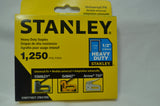 Stanley STAPLES, HD, 1/2 in, 1250 PC, PAPER