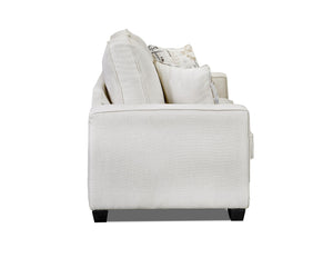 American Furniture Classics Relay Linen Two Throw Pillows Sofas, Soft Washed Cream Tweed