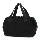 Smrcom Makeup Bag Cosmetic Bag For Women Girl Travel Makeup Bag Toilet Bag Zipper Organizer Bag Waterproof (Corduroy black)