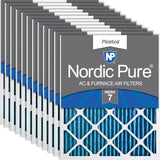 Nordic Pure 12x18x1 (11 1/2 x 17 1/2 x 3/4) Pleated MERV 7 Air Filters 12 Pack
