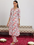 Libas Women'S Linen Kurta Set (49051 Off White M