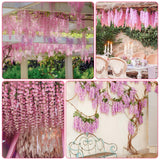 Alotiki Wisteria Hanging Flowers,Hanging Flowers,Wisteria,Fake Hanging Flowers,Fake Wisteria,Hanging Flowers for Decoration, Wed