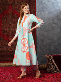 Gosriki Women'S Cotton Blend Anarkali Printed Kurta With Pant (Santra Orange-Jl-Gs_S_Orange_Small),Orange,,B0D73ZW5NB