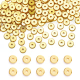 TMMATE 200pcs 18K Gold Plated Brass Flat Disc Spacer Beads for DIY Bracelet, Necklace Jewelry Making (Gold-5mm)