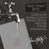 Tim Holtz Media Grip Mat - Non-Slip Reusable Silicone Pad For Stamping, Inking, And Crafting - Compatible With Glass Media Mats,