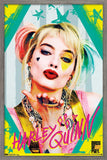 Trends International DC Comics Movie - Birds of Prey - Harley Quinn - Kiss Wall Poster, 14.725 x 22.375, Barnwood Framed Version