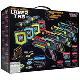 Squad Hero Rechargeable Laser Tag 360 Sensors + LCDs - Set of 4 - Easter Gift Ideas for Kids Teens and Adults Boys & Girls Famil