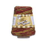 Lily Sugarn Cream Cotton Cone Yarn, 14 oz, Autumn Leaves Ombre, 1 Cone