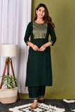 Gosriki Women'S Cotton Straight Solid Kurta With Pant & Dupatta (Pisa New Green_M-Go_Green_Medium),Green,,B0B1WW3BNK