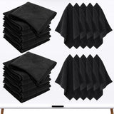 Douaowoc 20 Pack Magnetic Cleaning Cloth, 10'' x 10'' Reusable Microfiber White Board Dry Erase Erasers for Home Office (Black)