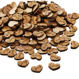 Small Wooden Hearts for Crafts Rustic Love Heart Centerpieces Wooden Wedding Table Decor for DIY Patch Autumn Thanksgiving Weddi