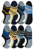 Me Stores MenS Loafer Socks Solid Socks No Show Socks With Silicon Support (Pack Of 8)