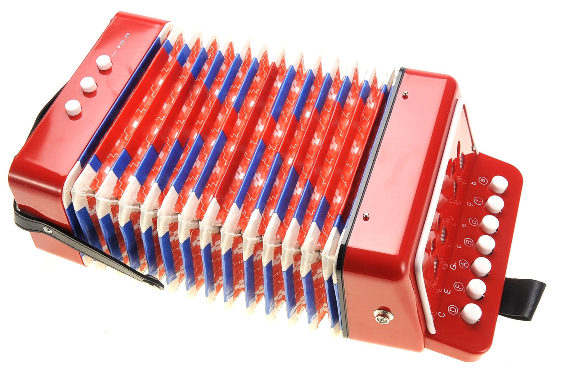 PowerTRC Kids Accordion, Musical Instruments for Kids Ages 9-12, Beginner Toddlers Children Mini Toy Accordian 10 Keys Button Co