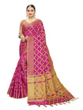Satrani Womens Cotton Saree (1415ST151_Pink)