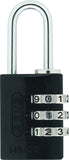 Abus 145/20 C 20Mm Body 3 Dial Resettable Combination Padlock Black -Like New
