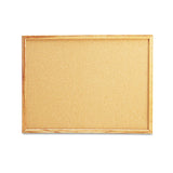 Universal 43602UNV 24 in. x 18 in. Cork Board with Oak Style Frame Tan Surface