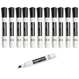 Amazon Basics 12-Pack Low-Odor Chisel Tip Dry Erase Whiteboard Markers, Black