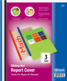 BAZIC Clear Front Report Covers w/Sliding Bar to Bind School or Office Reports and Manuals (3 Pack)