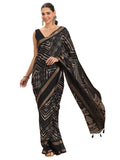Libas Women22 Georgette Sarees (16316_Black)