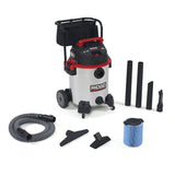 RIDGID 50353 1610RV Stainless Steel 16Gal. Wet Dry Shop Vacuum with Cart, 6.5 Peak HP Motor, Large Wheels, Pro Hose, Drain, and
