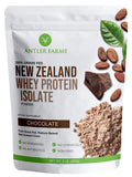 Antler Farms - 100% Grass Fed New Zealand Whey Protein Isolate, Chocolate Flavor, 2 lbs - Pure and Clean, 4 Ingredients, Delicio