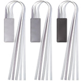 Outus 3 Pieces Bible Ribbon Bookmark Markers Artificial Leather Bookmark with Ribbons for Books Office(Stylish,Grey)
