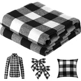 57 x 157.5 Inch Buffalo Plaid Fabrics Gingham Fabric Buffalo Check Quilting Fabric Bundles for Sewing DIY Home Farmhouse Party F