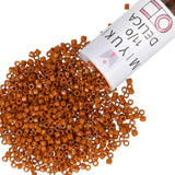 Miyuki Delica Seed Beads - Size 11/0 (1.6 mm), DB2109, Duracoat Opaque Sienna, 7.2 g, Approx. 1440 Beads, Made in Japan