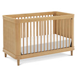 NAMESAKE Marin with Cane 3-in-1 Convertible Crib in Honey and Honey Cane, Greenguard Gold Certified