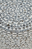 Global Archive Handcrafted Capiz Shell Terrazzo Modern Accent End Table