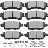 Ceramic Brake Pads Kits,SCITOO 8pcs Brakes Pads Set fit for 2006-2012 for Ford Fusion,2007-2012 for Lincoln MKZ,2006 for Lincoln